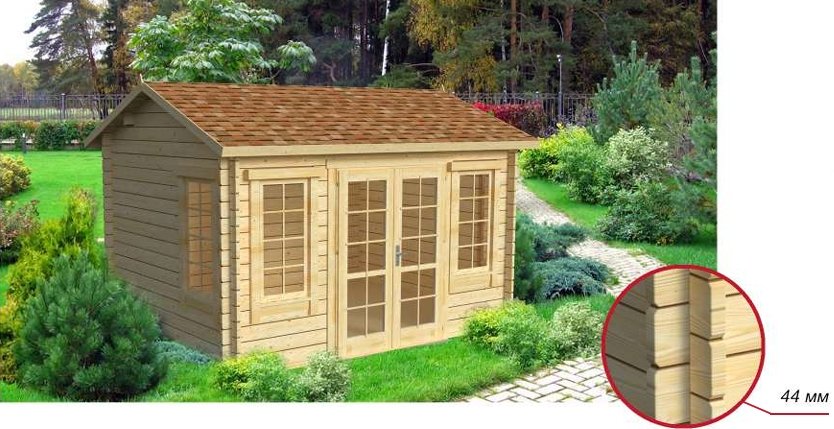 Садовый домик Vi Lario Poolhouse 4x3-44 (с полом)