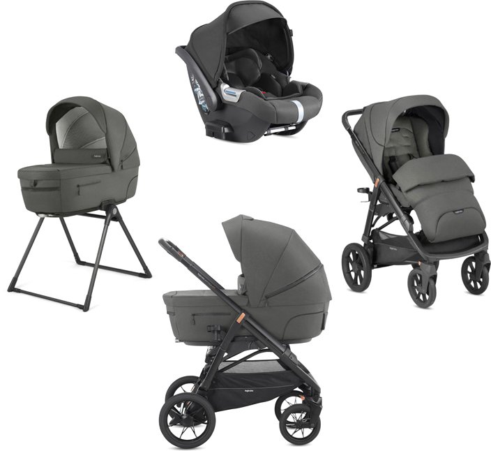 

Универсальная коляска Inglesina Aptica Quattro (4 в 1, charcoal grey)