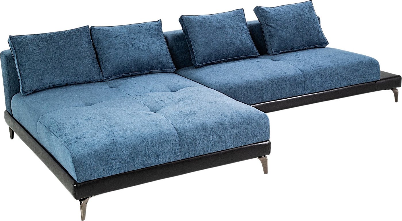 Угловой диван Mio Tesoro Римини Ри-4УСнр-Пм (JH3565-17 Lord 22 Black)