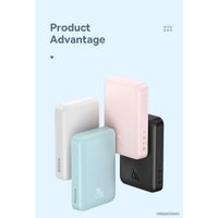 Внешний аккумулятор Baseus Magnetic Mini Wireless Fast Charge Power Bank 10000mAh 20W (розовый)