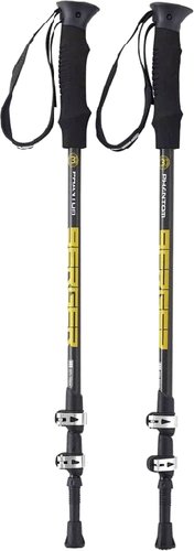 Треккинговые палки Berger Phantom 67-135 (серый/желтый/карбон)