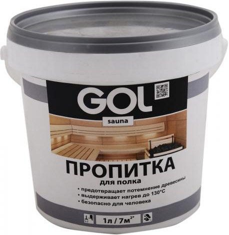 

Пропитка GOL Sauna для полка 1 л