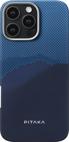

Чехол для телефона Pitaka StarPeak Tactile Woven для iPhone 16 Pro Max (темно-синий)