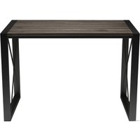 Кухонный стол Buro7 Лофт 120 (классика, дуб мореный/черный)