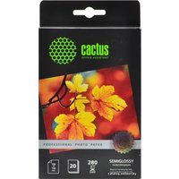 Фотобумага CACTUS Prof Полуглянцевая 10x15 280 г/м2 20 листов CS-SGA628020