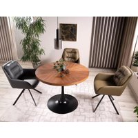 Кухонный стол Signal Amadeo AMADEOORCFI80 (орех/черный матовый)