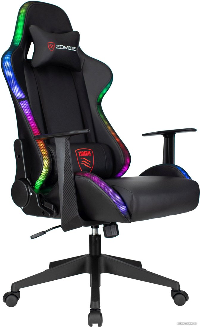 Игровое (геймерское) кресло Zombie Game RGB (черный)