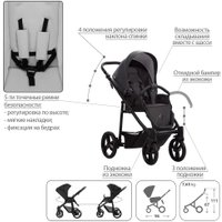 Универсальная коляска BEBETTO Explorer Air Pro (2 в 1, 03/черная рама)