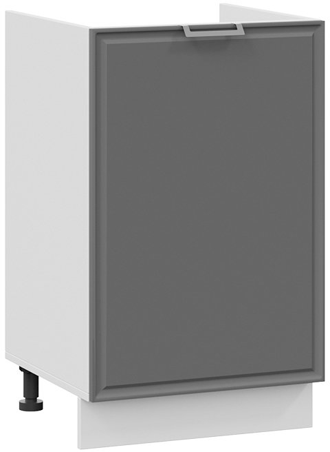 

Шкаф напольный Трия Белладжио 1Н5М (белый/софт графит)