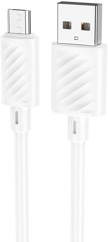 Кабель Hoco X88 Gratified 2.4A USB Type-A - microUSB (1 м, белый)