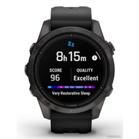 Умные часы Garmin Epix Pro Gen 2 Sapphire 42 мм (карбоново-серый титан/черный)
