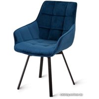 Стул с подлокотниками Aero B815-m Navy VL 26 BK (велюр, синий)