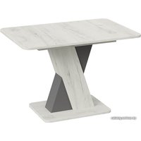 Кухонный стол Трия Люксембург тип 3 (дуб крафт белый/серый)