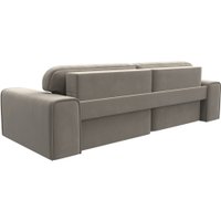 Угловой диван Лига диванов Лига-029 правый 121917 (микровельвет бежевый)