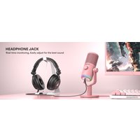 Проводной микрофон Maono DM30 (розовый)