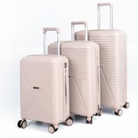 Чемодан-спиннер Rozan 3934 53 см (бежевый)