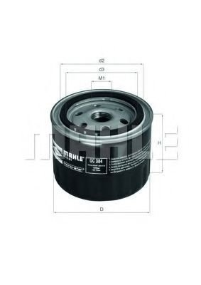 

Масляный фильтр Mahle Knecht OC384