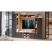 Горка Трия Хилтон №2 (дуб крафт золотой/графит матовый)