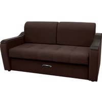 Диван Сириус Лидер-3 НПБ 185x110 (Eva 04 велюр темно-коричневый)