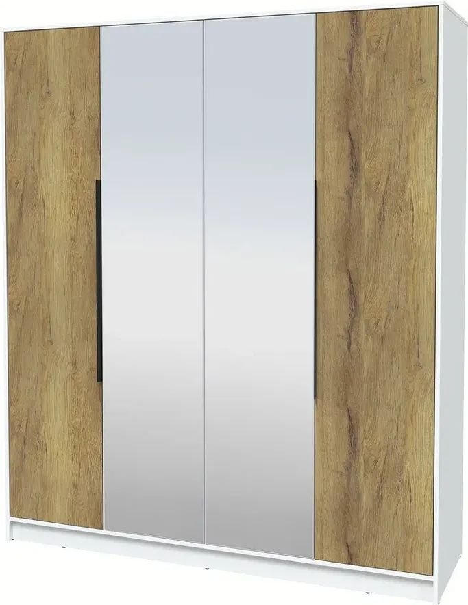 

Шкаф распашной Интерлиния Концепт КТ-Ш4з Глосс (белый платинум/дуб вотан)