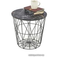 Журнальный столик Halmar Harissa B (черный/черный мрамор)