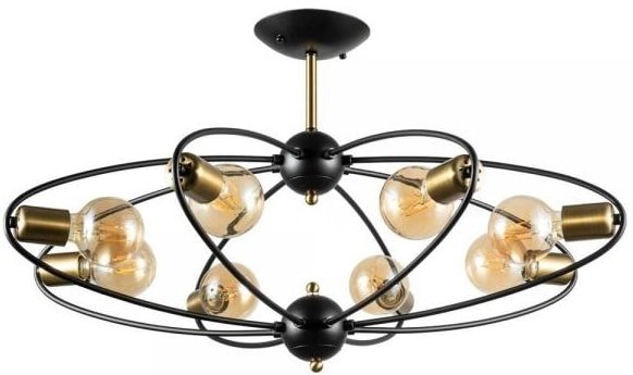 

Люстра средней высоты Arte Lamp Glasgow A1963PL-8BK