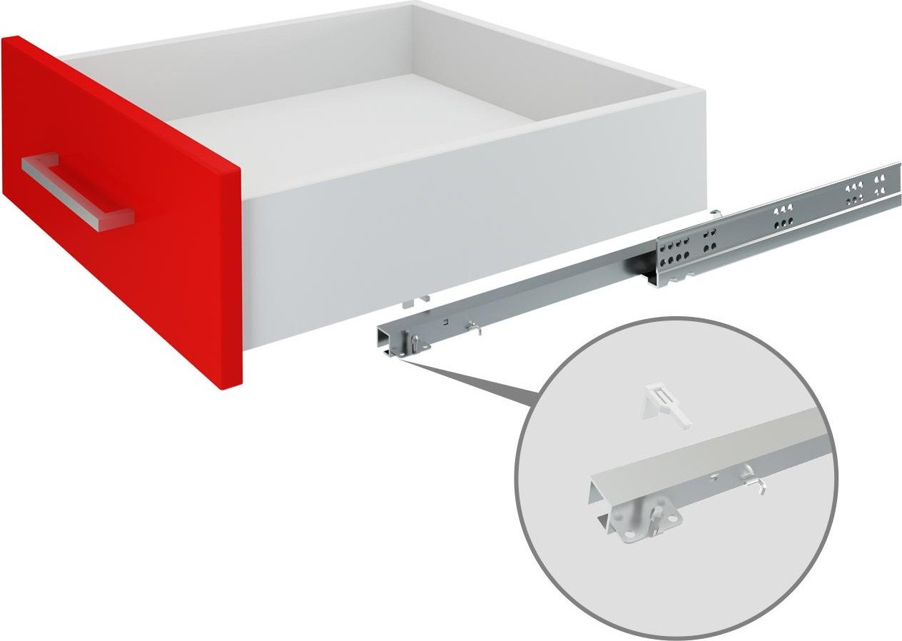Направляющие скрытого монтажа Boyard B-Slide DB8784Zn/500