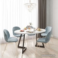 Кухонный стол Домус Диннер 2 (белый/черный)