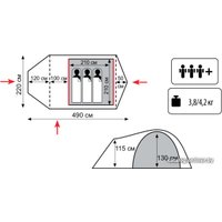Треккинговая палатка Tramp Lite Twister 3 в Гродно