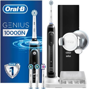 Электрическая зубная щетка Oral-B Genius 10000N D701.545.6XC (черный)