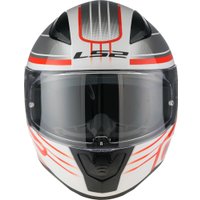 Мотошлем LS2 FF353 Rapid 2 Circuit (XL, белый/красный)