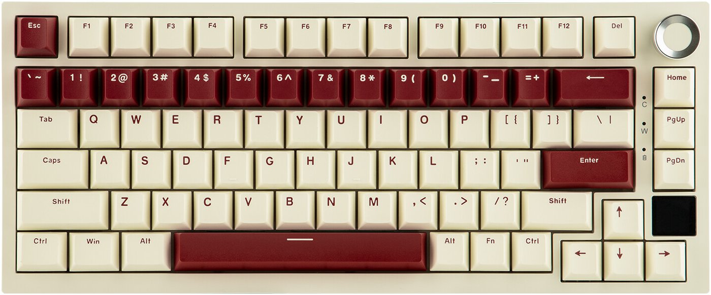 

Клавиатура Ajazz AK820 Pro (бежевый/красный, Ajazz Gift)