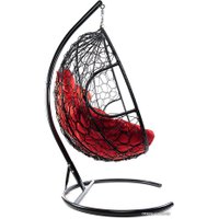 Подвесное кресло M-Group Для двоих 11450406 (черный ротанг/красная подушка)