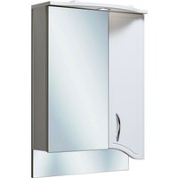  Runo Шкаф с зеркалом для ванной Севилья 50 правый