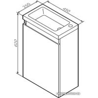  AM.PM Тумба под умывальник X-Joy M85AFHX0451WG