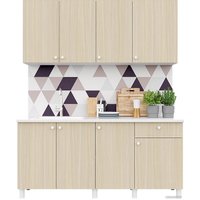 Готовая кухня Горизонт Point 170 (белый/дуб ферара)