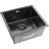Кухонная мойка ARFEKA ECO AR 450*450 BLACK PVD NANO DECOR MILLET GRAINS