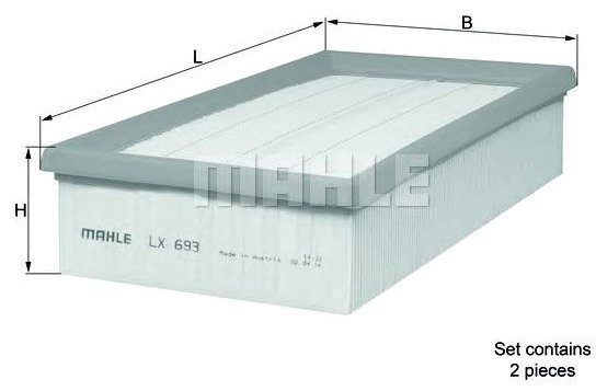 

Воздушный фильтр Mahle Knecht LX693S