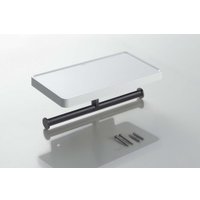 Держатель для туалетной бумаги Aquatek Европа AQ4919MB (с полкой, черный матовый)