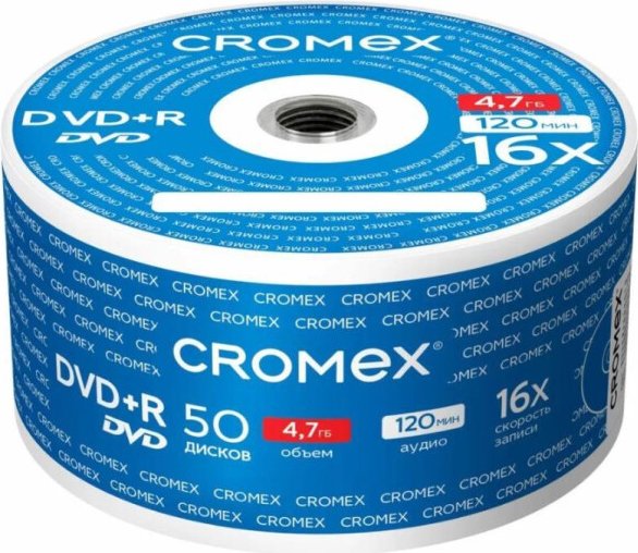 

DVD+R диск Cromex 4.7Gb 16x 513774 (50 шт.)