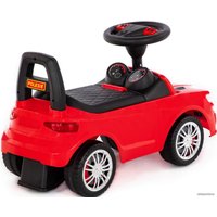 Каталка Полесье SuperCar №6 со звуковым сигналом 84590 (красный)