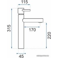 Смеситель Rea Tess REA-B0229 (черный)