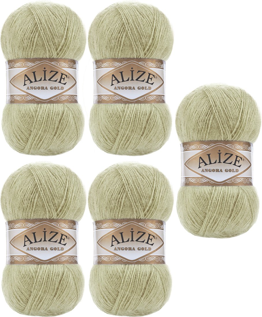 

Набор пряжи для вязания Alize Angora Gold 267 (550 м, пастельно-зеленый, 5 мотков)