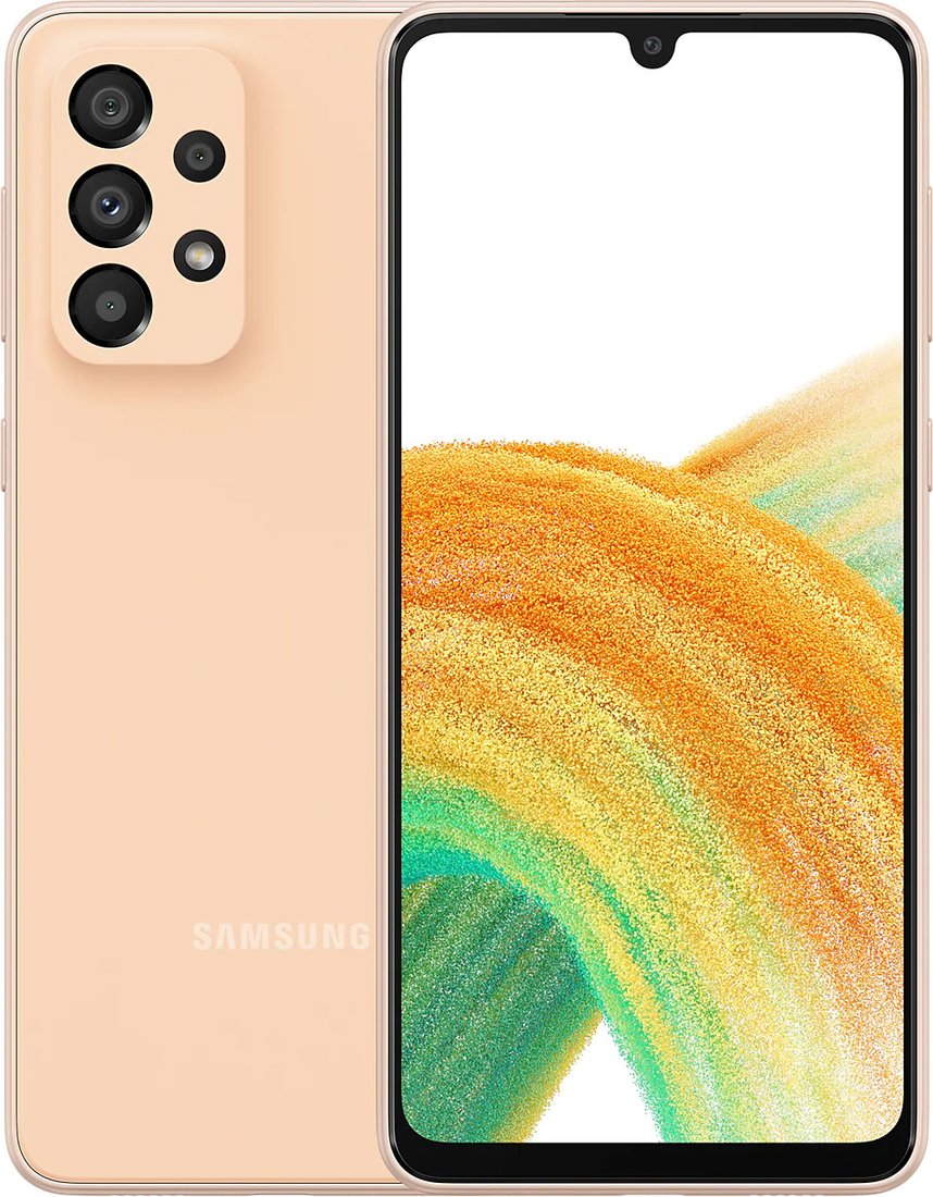 

Телефон Samsung Galaxy A33 5G SM-A336B/DSN 6GB/128GB (персиковый)