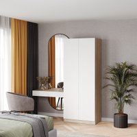 Шкаф распашной Soma Lord Lite 80x200 (дуб сонома/белый)