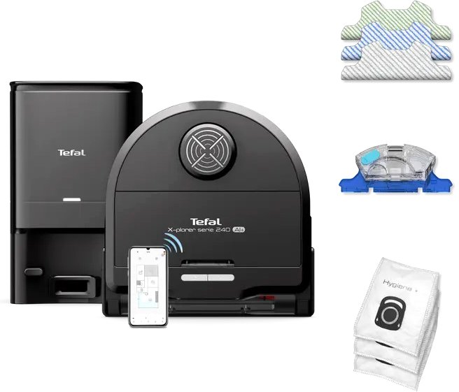 

Робот-пылесос Tefal X-Plorer S240+ AI RG9695WH