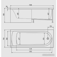 Ванна Alex Baitler Michigan 150х70