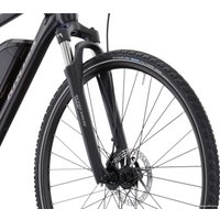 Электровелосипед Kross Evado Hybrid 1.0 XL 2023 KREH1Z28X23M004244 (черный/серый)