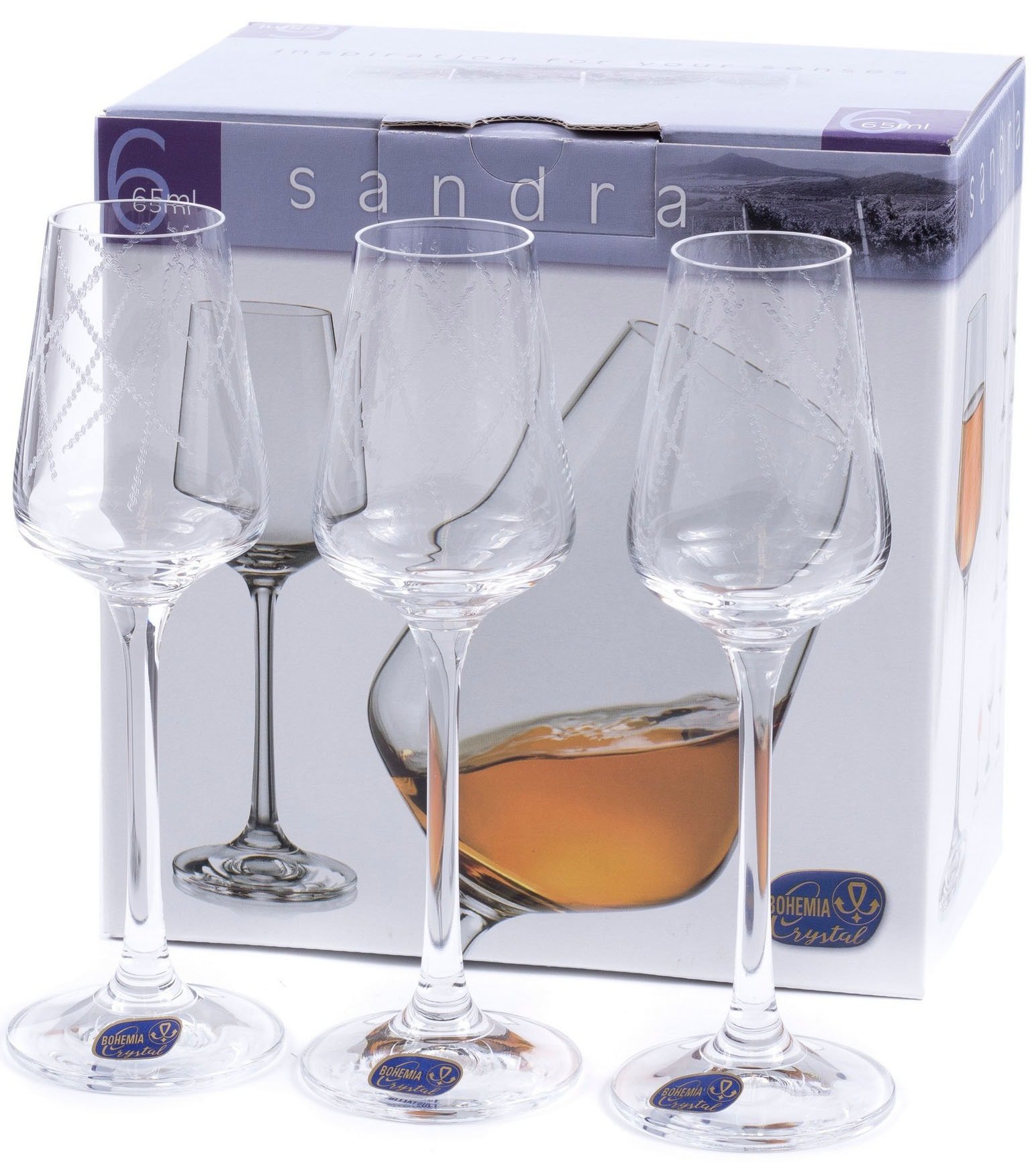 

Набор рюмок Bohemia Crystal Sandra 40728/C5987/65