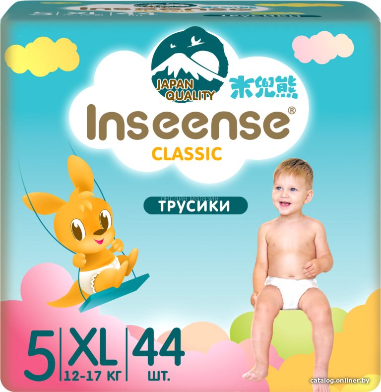 Трусики-подгузники Inseense Classic XL 12-17 кг InsCXL44Blue (44 шт)